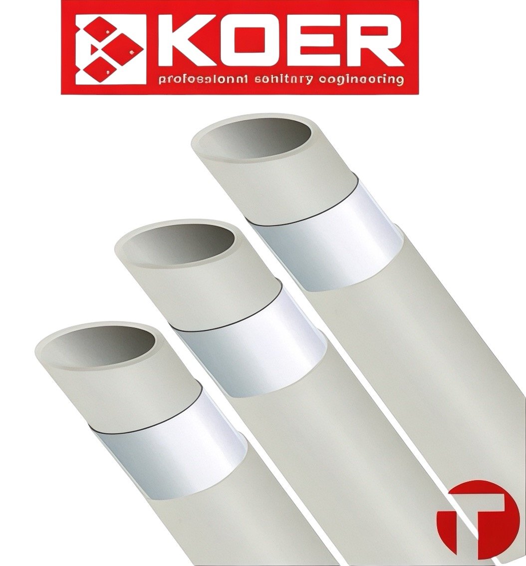Труба Koer PPR PN20 алюминий d25